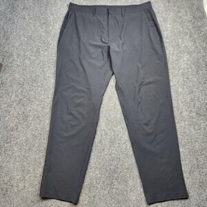 Fabletics The Only Pants Mens 42x34 Black Chino Golf Casual Performance Athletic